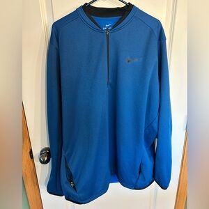 Nike XXL Men's Blue Dri-FIT 1/4 Zip fleece jacket